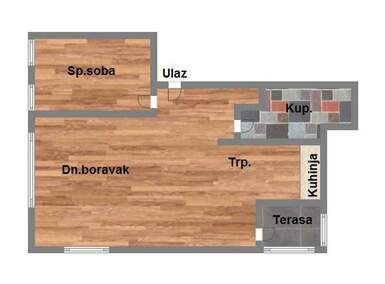 Dvosoban stan, Novi Sad, Somborski Bulevar, prodaja, 48m2, 106380e, id1165230